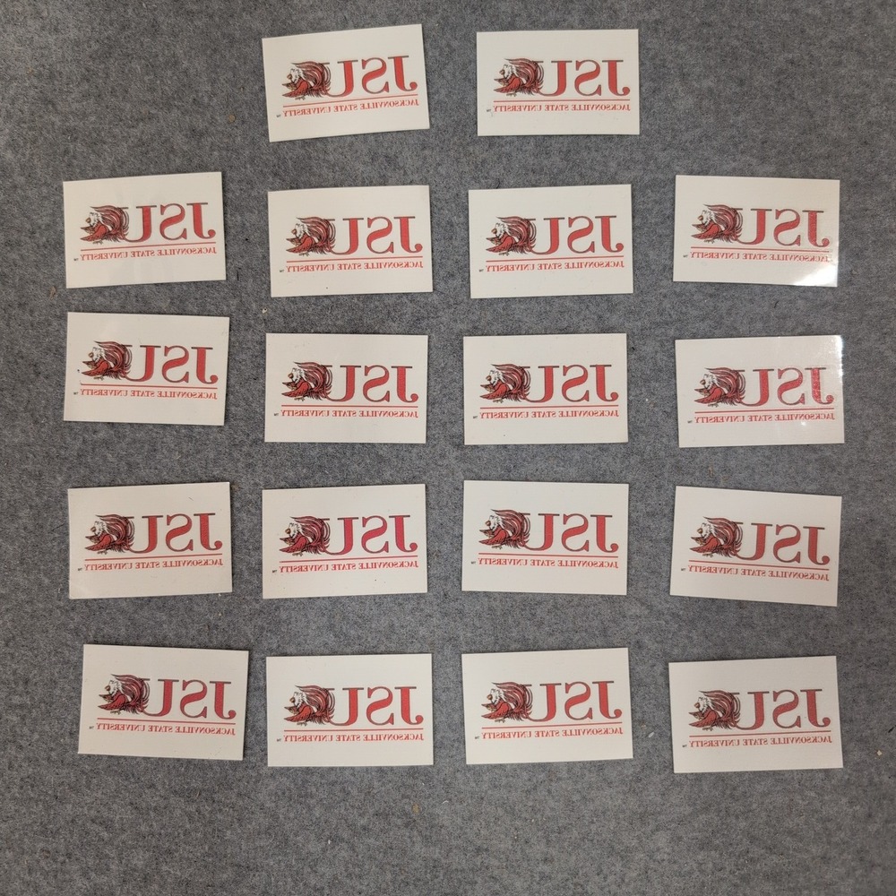 Jacksonville State JSU Gamecocks Temporary Tattoos Lot of 18 Red White